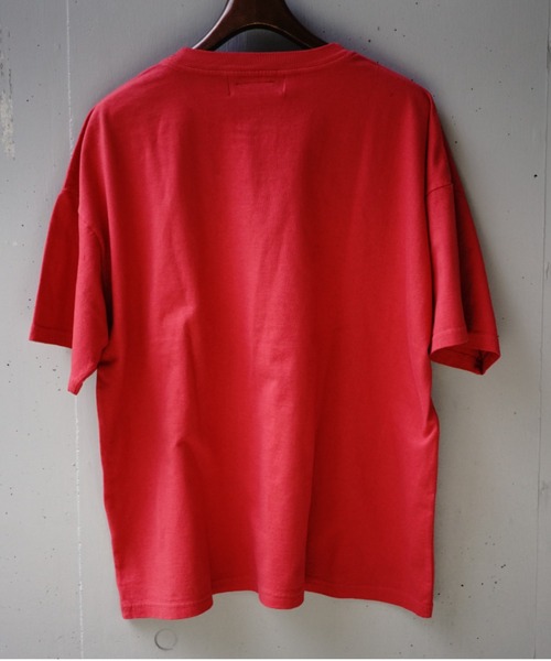 REMI RELIEF（レミレリーフ）の「REMI RELIEF(レミレリーフ) 別注20/-天竺BIGサイズTシャツ(BE CAT NAP)（Tシャツ/カットソー・メンズ・レッド/アイボリー・M/L/XL）」の20枚目の写真