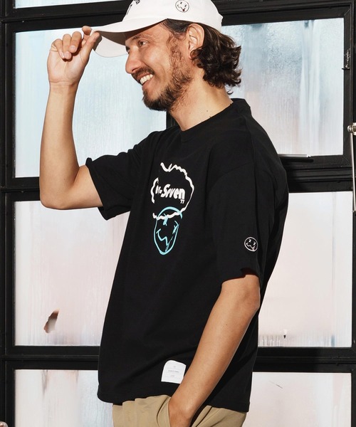 seventy seven(セブンティセブン)の「mt9668-middle onz over size S-S t-shirts(77delicious) Tシャツ(Tシャツ/カットソー・メンズ・サンドベージュ/ホワイト/ブラック・S/M/L/XL)」の5枚目の写真