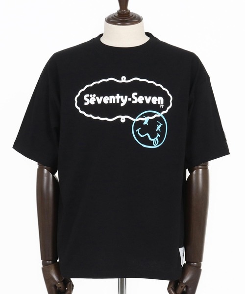 seventy seven(セブンティセブン)の「mt9668-middle onz over size S-S t-shirts(77delicious) Tシャツ(Tシャツ/カットソー・メンズ・サンドベージュ/ホワイト/ブラック・S/M/L/XL)」の21枚目の写真
