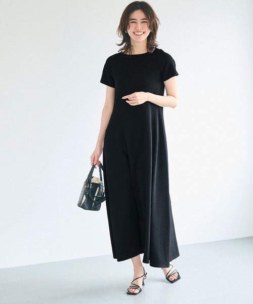 coca（coca）（コカ）の「【WEB限定セール】エンボス切り替えワンピース（ワンピース・レディース・ブラック/ライトブルー・S/M/L）」の15枚目の写真