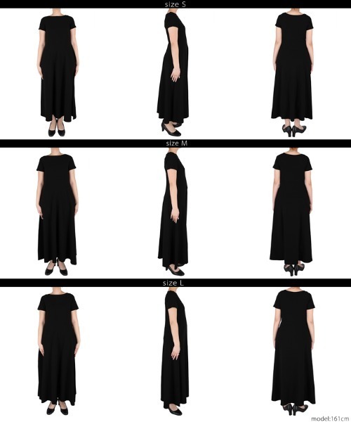 coca（coca）（コカ）の「【WEB限定セール】エンボス切り替えワンピース（ワンピース・レディース・ブラック/ライトブルー・S/M/L）」の16枚目の写真