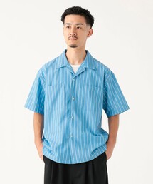 B:MING by BEAMS（ビーミングバイビームス）の「吸水速乾 ストライプ オープンカラー シャツ（シャツ/ブラウス）」