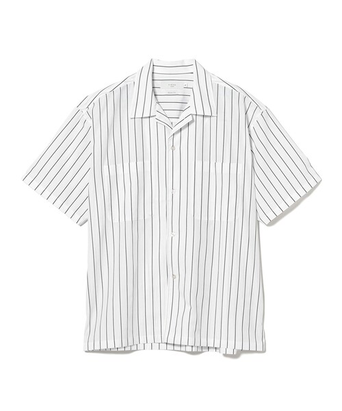 B:MING by BEAMS（ビーミングバイビームス）の「吸水速乾 ストライプ オープンカラー シャツ（シャツ/ブラウス・メンズ・サックスブルー/オフホワイト・S/M/L/XL）」の14枚目の写真