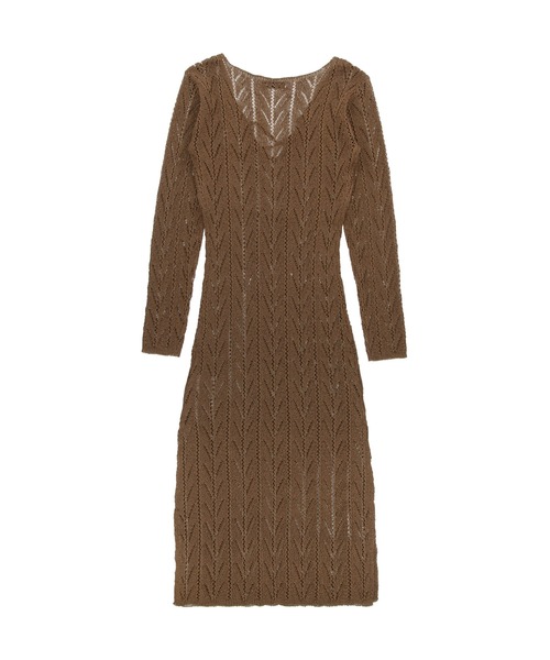 セール】Long Knit Dress /ニットワンピース（Tシャツ