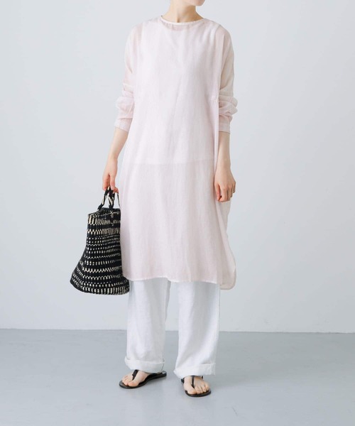 かぐれ ピグメントダイオーバーチュニック ピンク かぐれ（カグレ）の