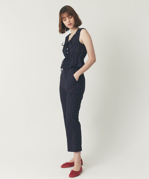 DEICY（デイシー）の「リトルチェリーブラウス（シャツ/ブラウス・レディース・オフホワイト/ネイビー/ピンク・FREE）」の2枚目の写真