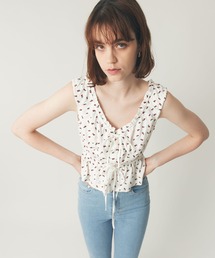 DEICY（デイシー）の「コットンフラワーフリルブラウス（シャツ