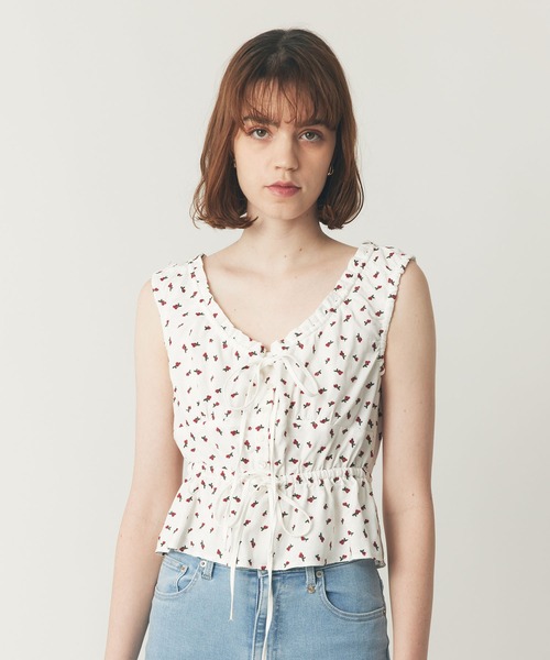 DEICY（デイシー）の「リトルチェリーブラウス（シャツ/ブラウス・レディース・オフホワイト/ネイビー/ピンク・FREE）」の16枚目の写真