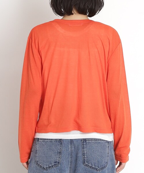 THE SHOP TK （ザ ショップ ティーケー ）の「シアーカーデ＆タンクトップ【セットアイテム/洗える】（カーディガン/ボレロ・レディース・オフホワイト/ブラック/オレンジ/ブルー系その他・12/13）」の21枚目の写真