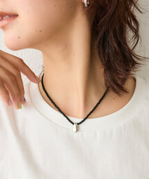 RIVE DROITE | 【モードな印象に】ブラックビーズワントップネックレス(ネックレス)
