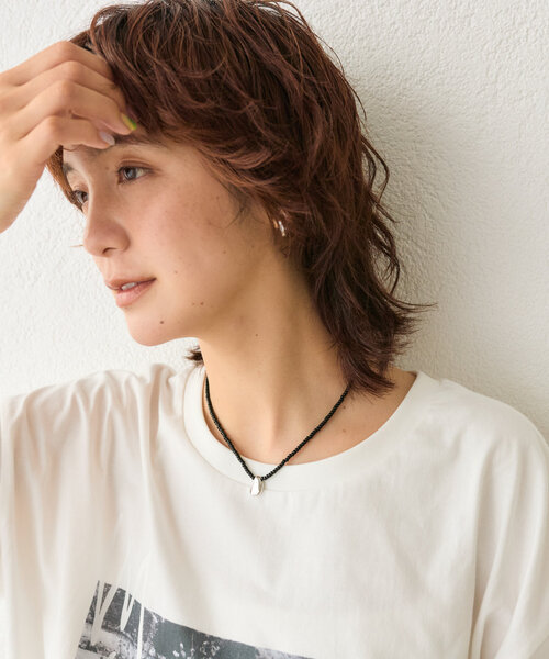 RIVE DROITE（リヴドロワ）の「【モードな印象に】ブラックビーズワントップネックレス（ネックレス・レディース・ブラック・FREE）」の4枚目の写真