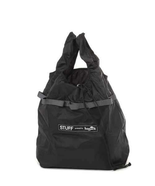 【Account PARIS】SURF TOTE BAG◇ブラック◇エコバッグ マルシェ・ド・サック ショッピングエコバッグ Mサイズ