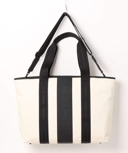 HUNTER(ハンター)の「《HUNTER》REFINED STITCH CANVAS LARGE TOTE(トートバッグ・レディース・ブラック/ナチュラル・フリー)」の2枚目の写真