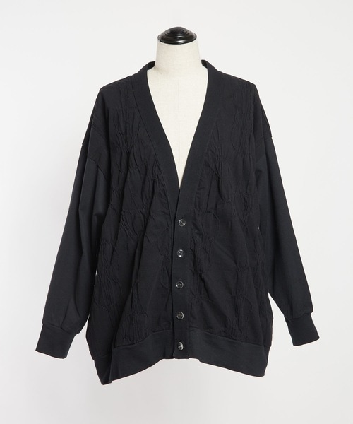 gomme(ゴム)の「リンクスバイオリン シンプルカーディガン(カーディガン/ボレロ・レディース・グレー/ブラック・MEDIUM)」の10枚目の写真