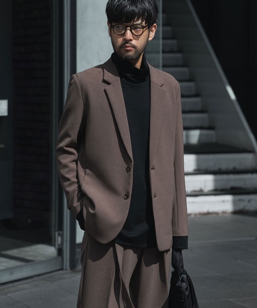 ATTACHMENT(アタッチメント)の「PE ストレッチダブルクロス 2B JKT / PE STRETCH DOUBLE CLOTH 2B JKT(テーラードジャケット・メンズ・ブラック/ダークグレー/カーキ系/グレー・3/2/1)」の4枚目の写真