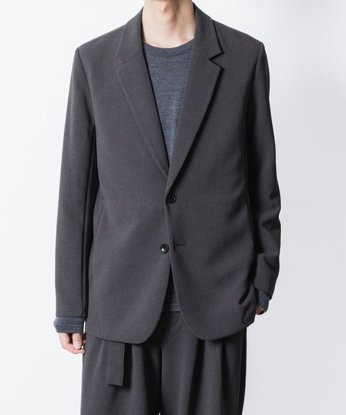 ATTACHMENT(アタッチメント)の「PE ストレッチダブルクロス 2B JKT / PE STRETCH DOUBLE CLOTH 2B JKT(テーラードジャケット・メンズ・ブラック/ダークグレー/カーキ系/グレー・3/2/1)」の3枚目の写真