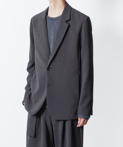 ATTACHMENT(アタッチメント)の「PE ストレッチダブルクロス 2B JKT / PE STRETCH DOUBLE CLOTH 2B JKT(テーラードジャケット・メンズ・ブラック/ダークグレー/カーキ系/グレー・3/2/1)」の7枚目の写真