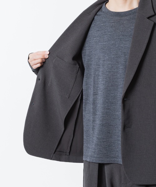 ATTACHMENT(アタッチメント)の「PE ストレッチダブルクロス 2B JKT / PE STRETCH DOUBLE CLOTH 2B JKT(テーラードジャケット・メンズ・ブラック/ダークグレー/カーキ系/グレー・3/2/1)」の13枚目の写真
