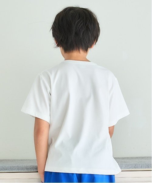 and D. petit main（アンドディープティマイン）の「【水陸両用】アソートSUMMERプリント半T（Tシャツ/カットソー・キッズ・ホワイト/サーモンピンク/ターコイズブルー/サックスブルー・140cm/150cm/90cm/100cm/110cm/120cm/130cm）」の14枚目の写真