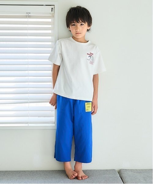 and D. petit main（アンドディープティマイン）の「【水陸両用】アソートSUMMERプリント半T（Tシャツ/カットソー・キッズ・ホワイト/サーモンピンク/ターコイズブルー/サックスブルー・140cm/150cm/90cm/100cm/110cm/120cm/130cm）」の15枚目の写真