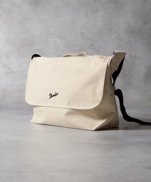 CANVAS 2WAY HANDLE FLAP SHOULDER BAG / LARGE / コットン