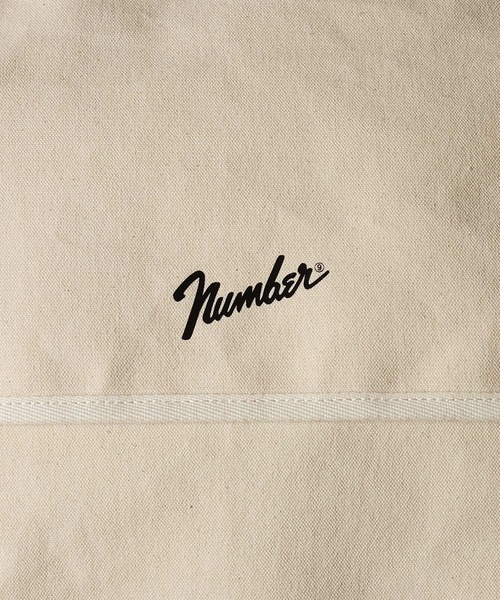 NUMBER (N)INE（ナンバーナイン）の「CANVAS 2WAY HANDLE FLAP SHOULDER BAG / LARGE / コットン キャンバス 2way ハンドル フラップ ショルダーバッグ ラージサイズ（ショルダーバッグ・メンズ・ブラック/アイボリー・FREE）」の19枚目の写真