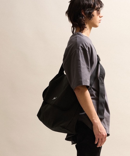 CANVAS 2WAY HANDLE FLAP SHOULDER BAG / LARGE / コットン キャンバス