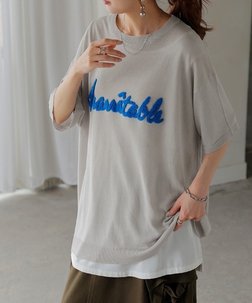 tシャツ グレーはWEB限定カラー！GG BACK bijouプルオーバー レディース GYDA tシャツ グレーはWEB限定カラー！GG BACK bijouプル