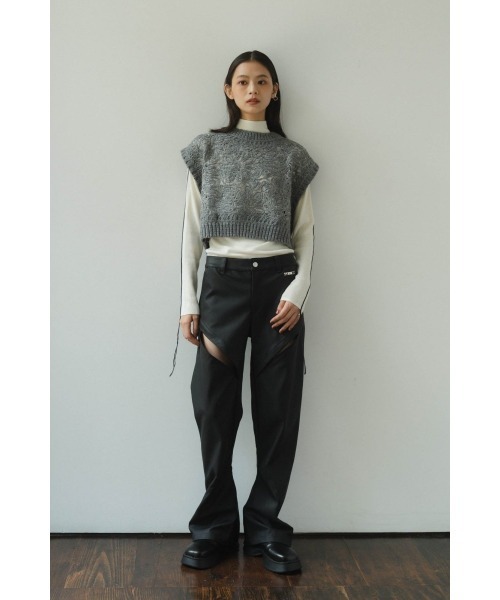 パンツ Knuth Marf 2way cut leather pants 2way cut leather pants（その他パンツ）｜Knuth Marf