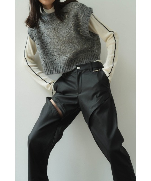パンツ Knuth Marf 2way cut leather pants 2way cut leather pants（その他パンツ）｜Knuth Marf