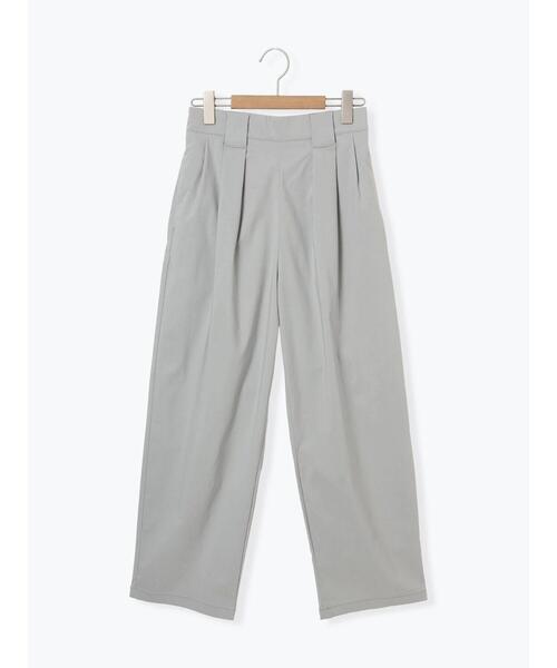 Samansa Mos2 blue（サマンサモスモスブルー）の「ストレッチタックカーブパンツ（その他パンツ・レディース・ライトベージュ/チャコールグレー/シルバーグレー・F）」の17枚目の写真