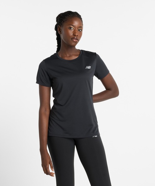 NEW BALANCE(ニューバランス)の「Sport ショートスリーブTシャツ(Tシャツ/カットソー・レディース・スモークピンク/ブラック/ネイビー・X-LARGE/LARGE/MEDIUM/SMALL)」の2枚目の写真