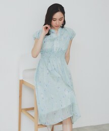 index | シアーフラワーワンピース【洗濯機洗い可】(ワンピース)