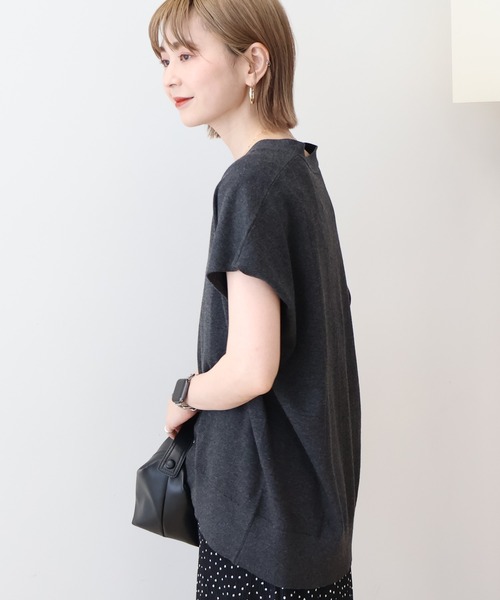 AMERICAN HOLIC（アメリカンホリック）の「Vネックニットカーディガン（カーディガン/ボレロ・レディース・杢グレー/ネイビー/チャコールグレー/キャメル・L/M）」の19枚目の写真