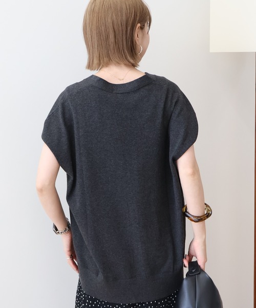 AMERICAN HOLIC（アメリカンホリック）の「Vネックニットカーディガン（カーディガン/ボレロ・レディース・杢グレー/ネイビー/チャコールグレー/キャメル・L/M）」の20枚目の写真