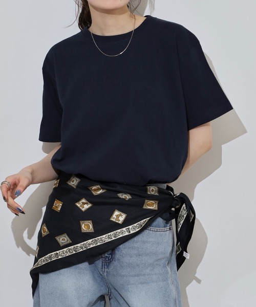 CROSS & STITCH(クロスステッチ)の「CROSS & STITCH 6.2オンスオープンエンドマックスTシャツ(Tシャツ/カットソー・メンズ・ネイビー/ブラック/グレー/サックスブルー/ベビーピンク/グリーン/ホワイト・L/M/S/XL/2XL)」の5枚目の写真