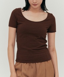 YOOU（ユー）の「Half sleeve tee（ハーフスリーブTEE）（Tシャツ/カットソー）」