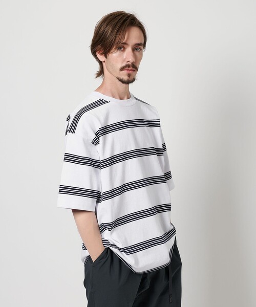 セール】'THE HEAVY' 10oz ヘビー ボーダー クルーネック T