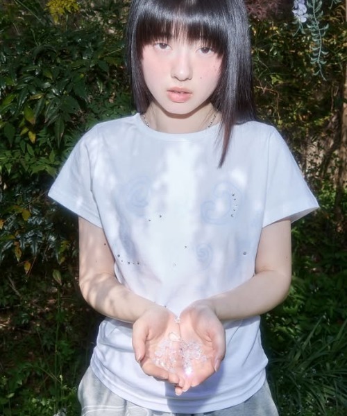 [FANCY CLUB] Tシャツ 半袖 GRITTER MAGE LOGO TEE (2color) A'GEM/9 × .kom 『FANCY CLUB/ファンシークラブ』 Gliter Mazy
