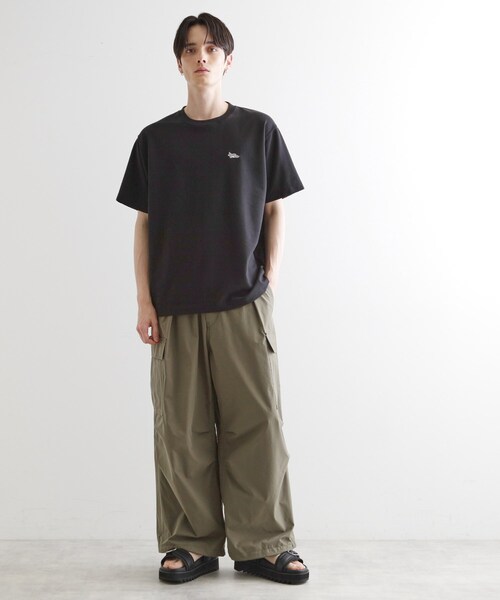 tk.TAKEO KIKUCHI（ティーケータケオキクチ）の「ウサギ刺繍 鹿の子クルーカットソー（Tシャツ/カットソー・メンズ・ブラック/ネイビー/ホワイト/ライトグレー・02/03/04）」の10枚目の写真