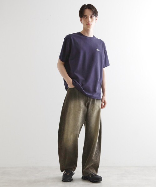 tk.TAKEO KIKUCHI（ティーケータケオキクチ）の「ウサギ刺繍 鹿の子クルーカットソー（Tシャツ/カットソー・メンズ・ブラック/ネイビー/ホワイト/ライトグレー・02/03/04）」の14枚目の写真