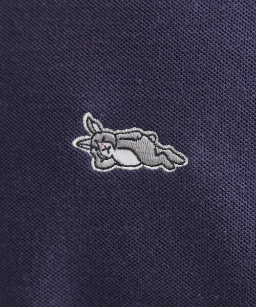 tk.TAKEO KIKUCHI（ティーケータケオキクチ）の「ウサギ刺繍 鹿の子クルーカットソー（Tシャツ/カットソー・メンズ・ブラック/ネイビー/ホワイト/ライトグレー・02/03/04）」の16枚目の写真