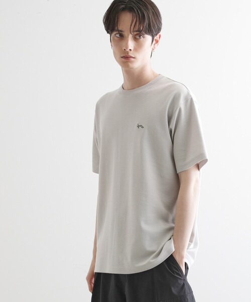 tk.TAKEO KIKUCHI（ティーケータケオキクチ）の「ウサギ刺繍 鹿の子クルーカットソー（Tシャツ/カットソー・メンズ・ブラック/ネイビー/ホワイト/ライトグレー・02/03/04）」の17枚目の写真