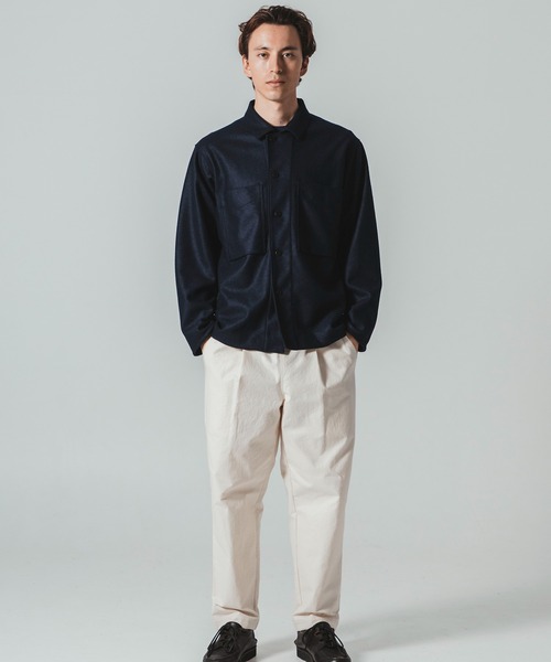 Jackman(ジャックマン)の「Comp Wool BB Shirt(その他トップス・メンズ・ブラック系その他3/ネイビー・MEDIUM/LARGE)」の3枚目の写真