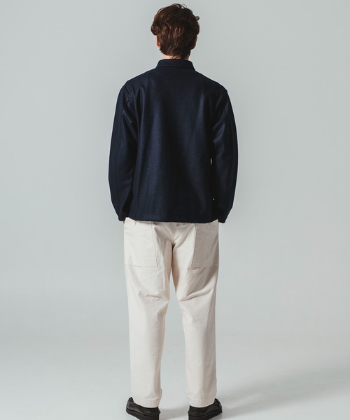 Jackman(ジャックマン)の「Comp Wool BB Shirt(その他トップス・メンズ・ブラック系その他3/ネイビー・MEDIUM/LARGE)」の6枚目の写真