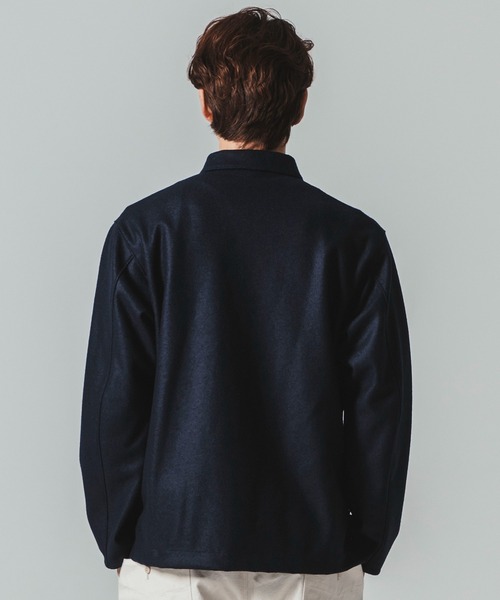 Jackman(ジャックマン)の「Comp Wool BB Shirt(その他トップス・メンズ・ブラック系その他3/ネイビー・MEDIUM/LARGE)」の7枚目の写真
