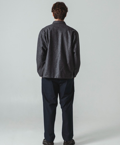 Jackman(ジャックマン)の「Comp Wool BB Shirt(その他トップス・メンズ・ブラック系その他3/ネイビー・MEDIUM/LARGE)」の11枚目の写真