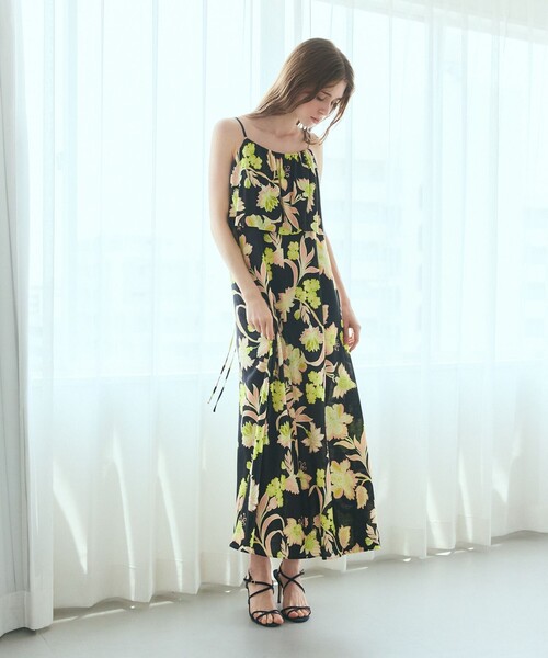 GRACE CLASS（グレースクラス）の「リゾートフラワーマキシ（ワンピース・レディース・ブラック・38/36）」の3枚目の写真