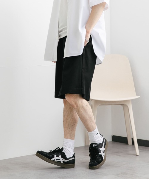 SENSE OF PLACE by URBAN RESEARCH（センスオブプレイスバイアーバンリサーチ）の「ワイドバギーショーツ（その他パンツ・メンズ・ベージュ/ブラック・MEDIUM/LARGE）」の5枚目の写真