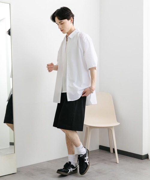 SENSE OF PLACE by URBAN RESEARCH（センスオブプレイスバイアーバンリサーチ）の「ワイドバギーショーツ（その他パンツ・メンズ・ベージュ/ブラック・MEDIUM/LARGE）」の6枚目の写真